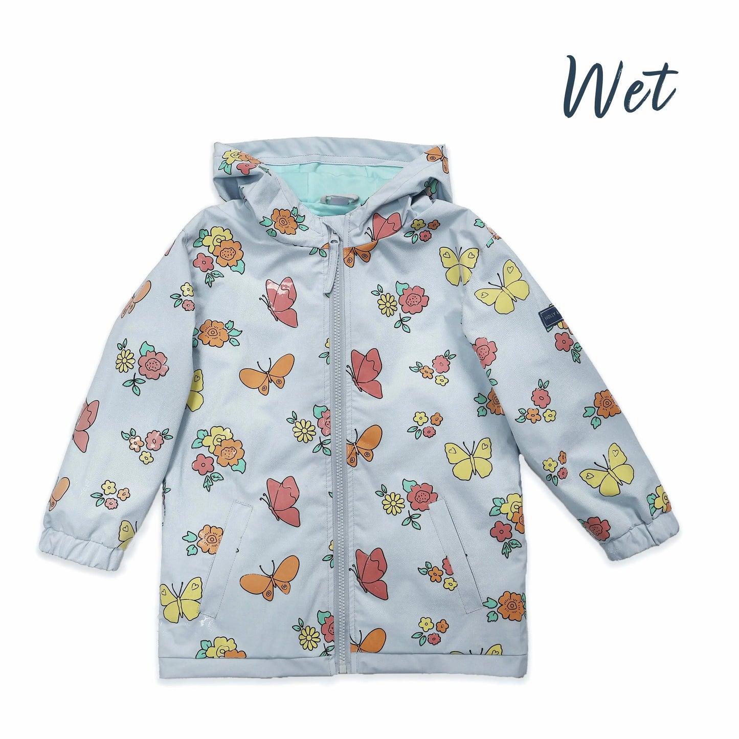 Butterfly Flower Colour Changing Raincoat uk.hollyandbeau.com