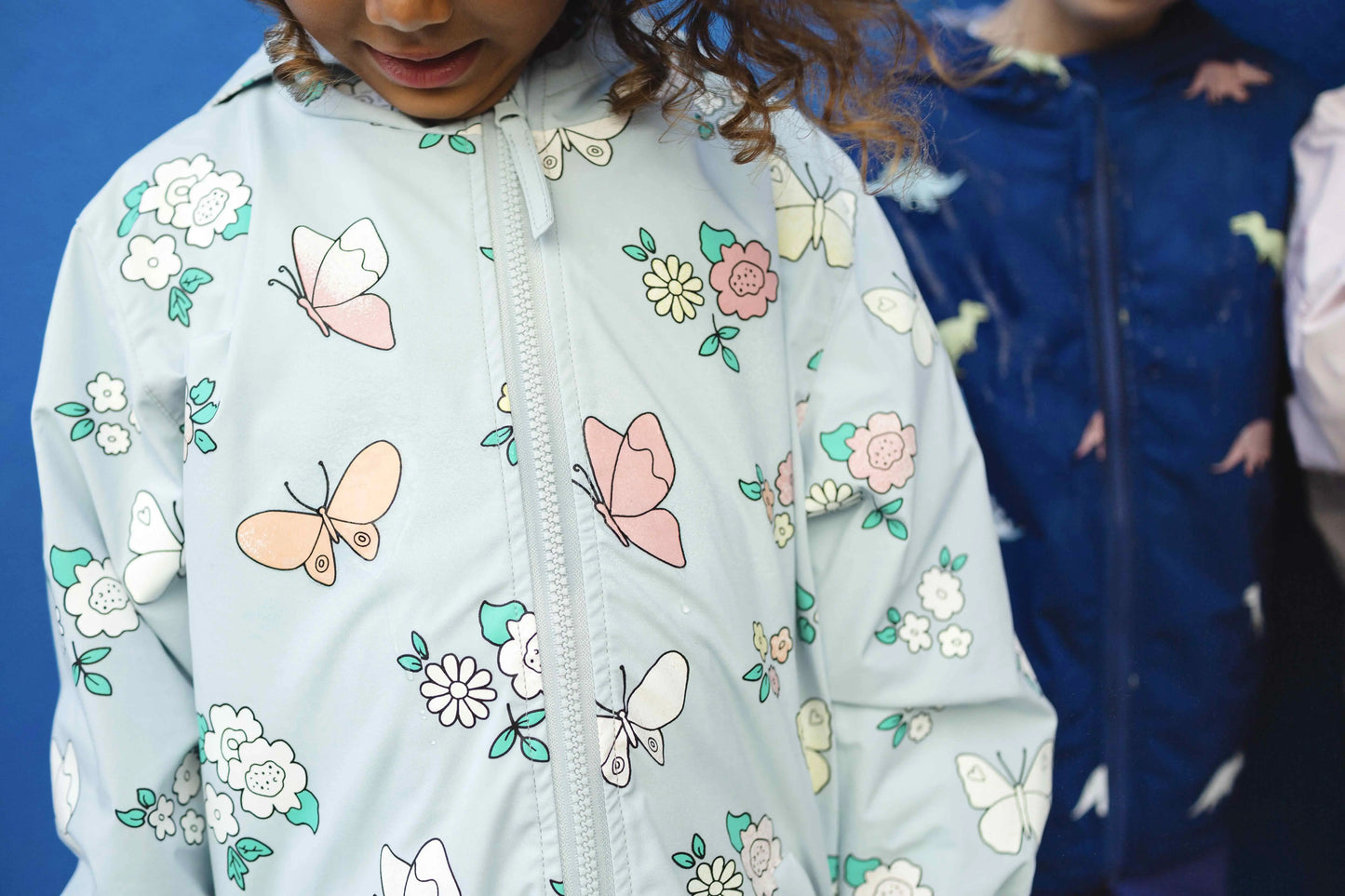 Butterfly Flower Colour Changing Raincoat uk.hollyandbeau.com