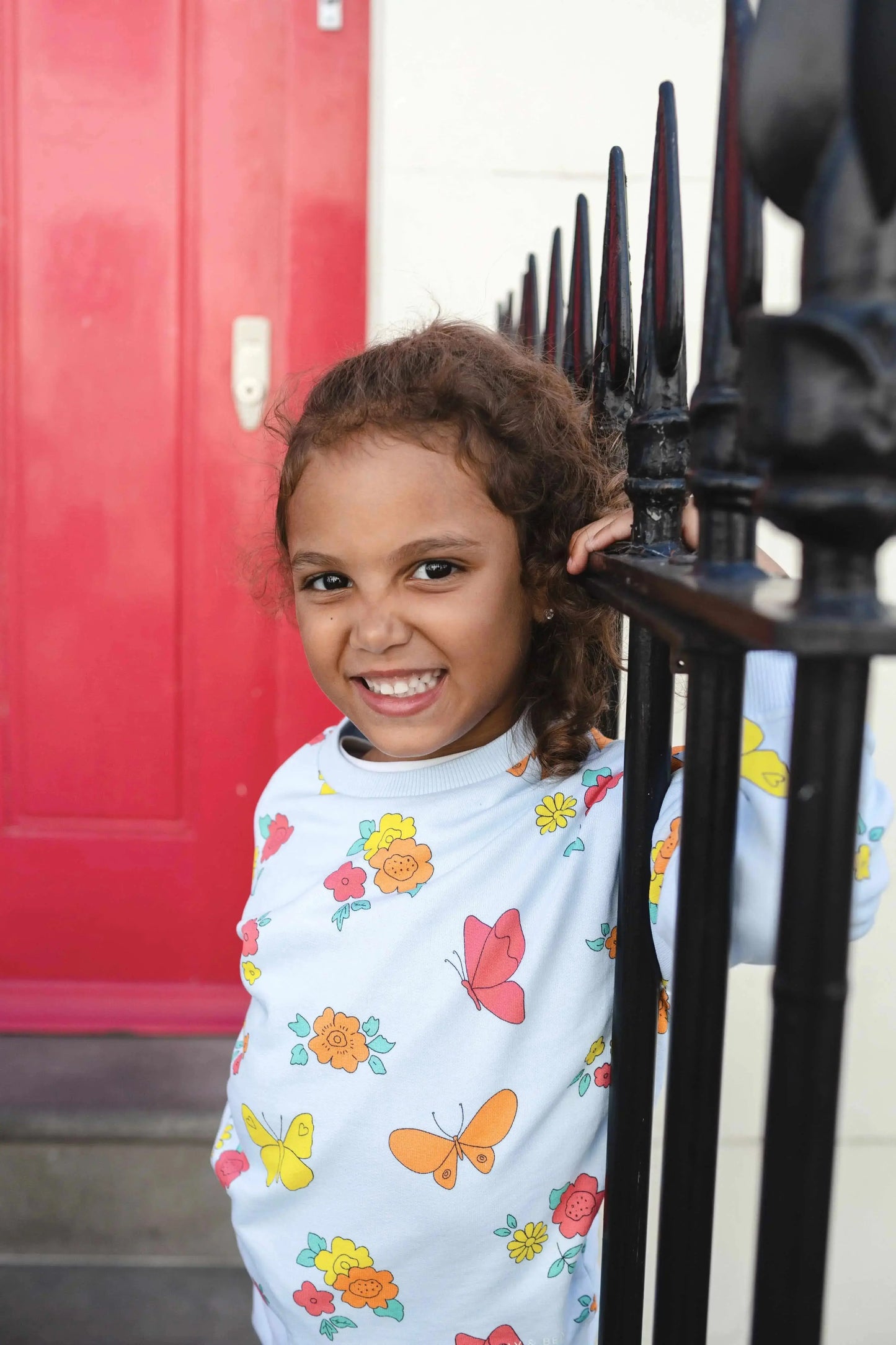 Organic Cotton Butterfly Flower Sweatshirt Hollyandbeauu