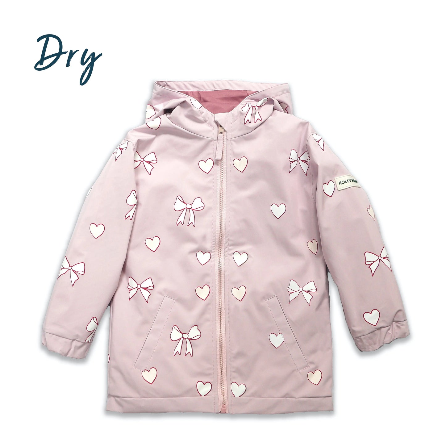 Hearts & Bows Colour Changing Raincoat Hollyandbeauu