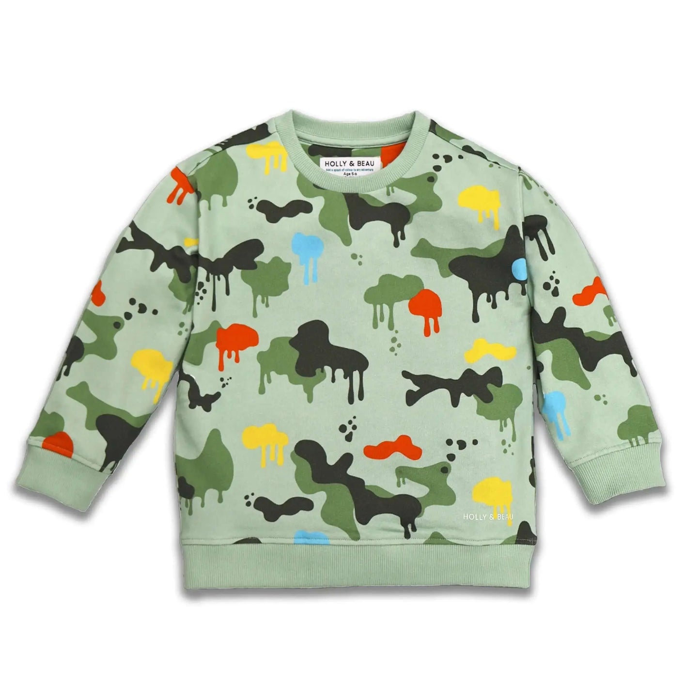 Organic Cotton Camouflage Sweatshirt Hollyandbeauu