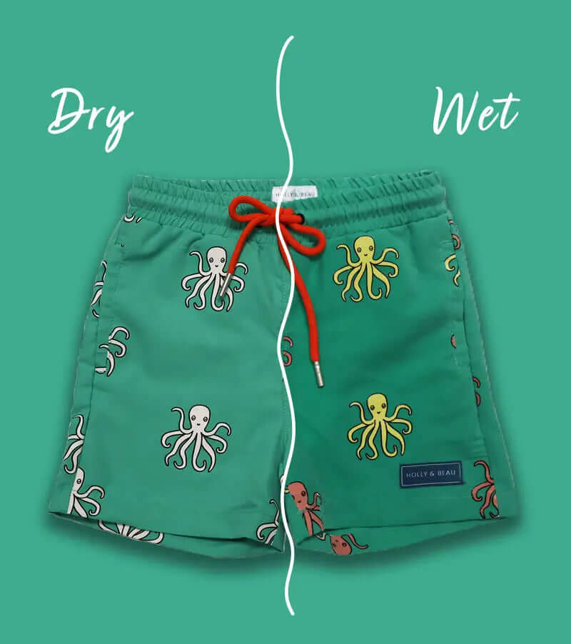 Octopus Colour Changing Swim Shorts Hollyandbeauu