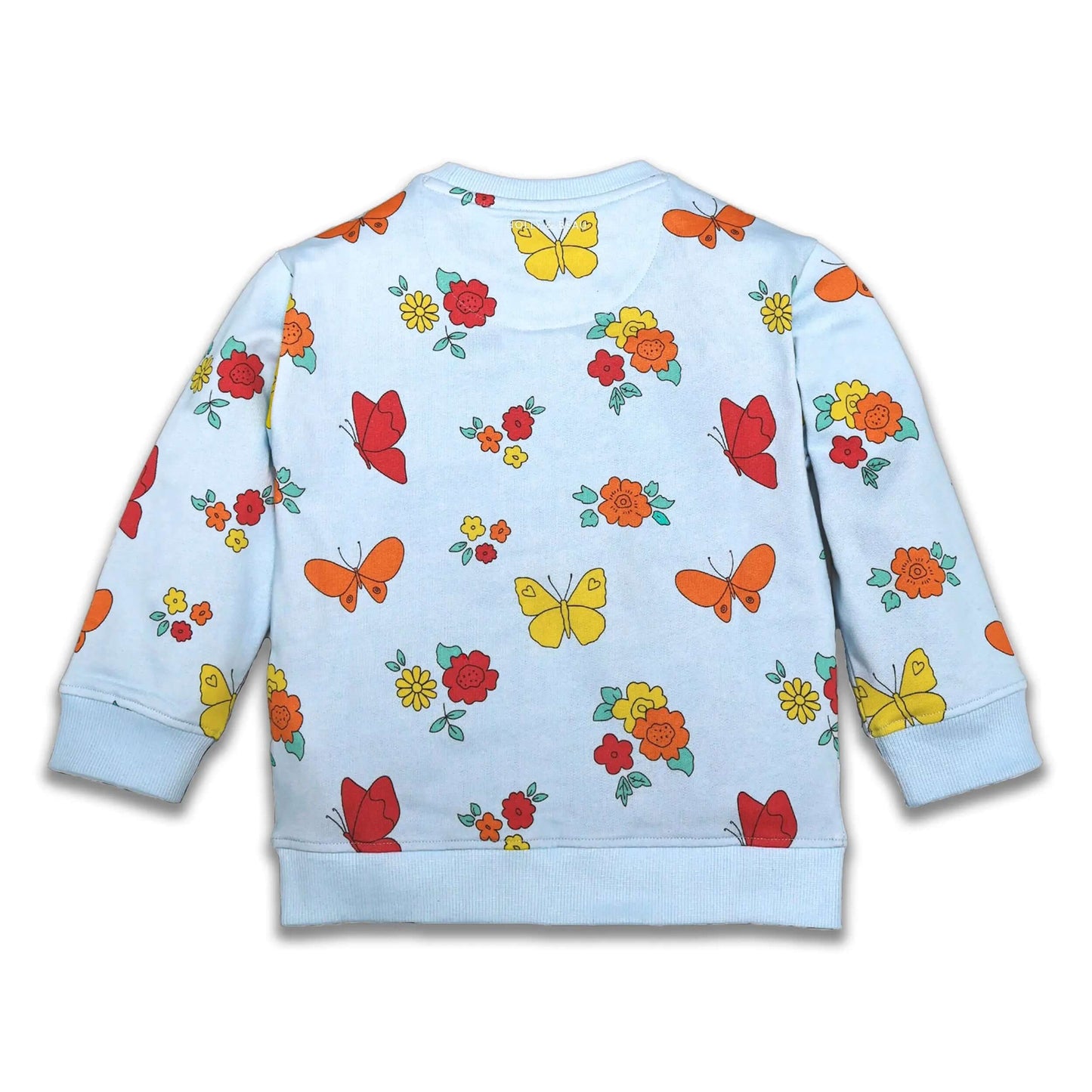 Organic Cotton Flower Print Sweatshirt Hollyandbeauu