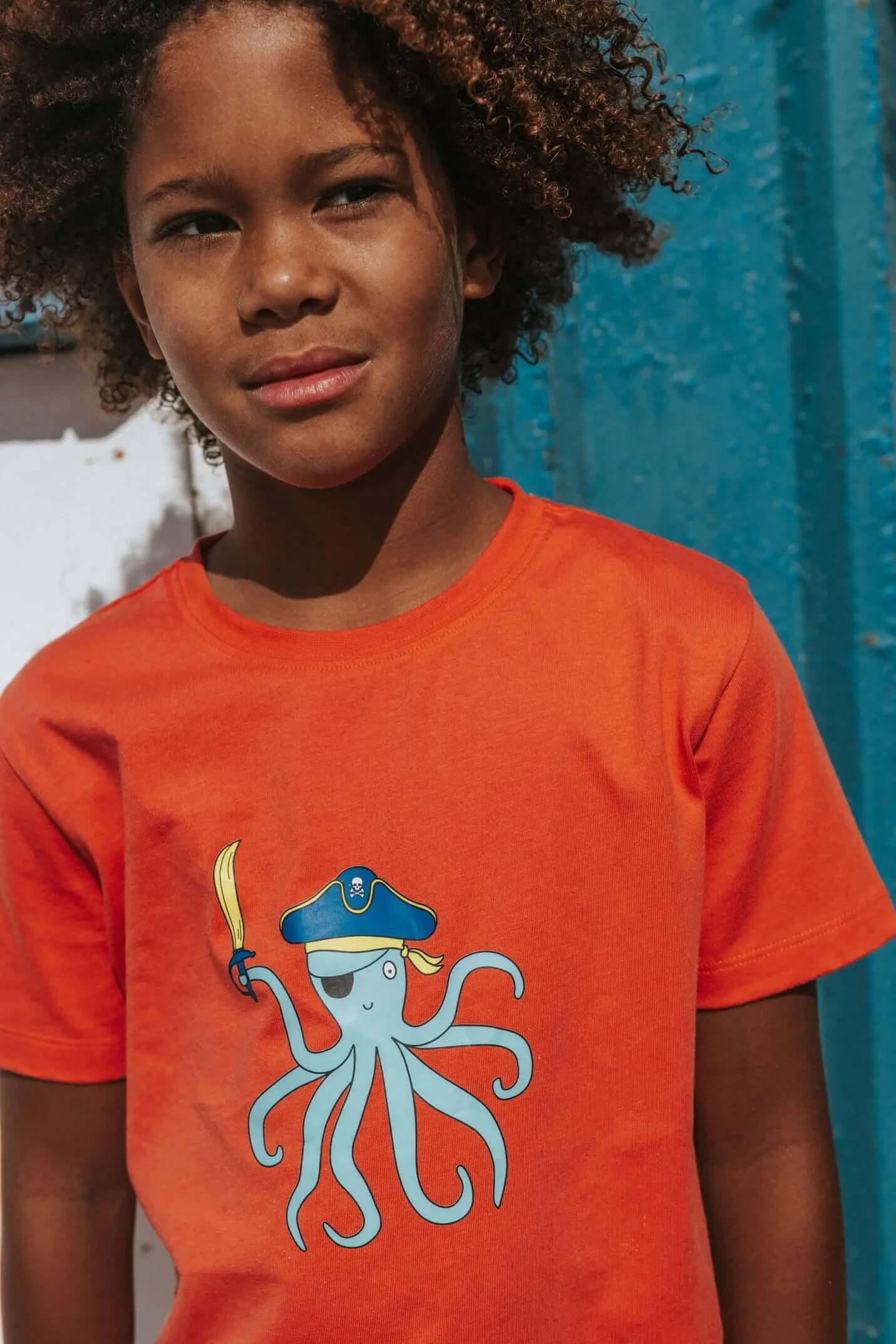 Organic Cotton Octopus T-Shirt Hollyandbeauu