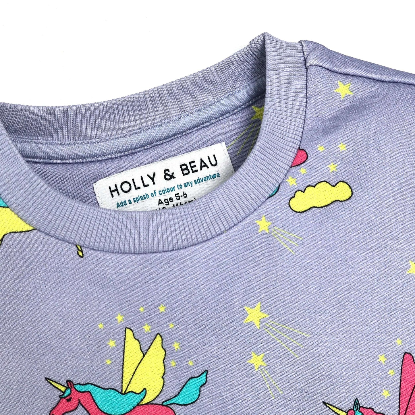 Organic Cotton Unicorn Sweatshirt Hollyandbeauu