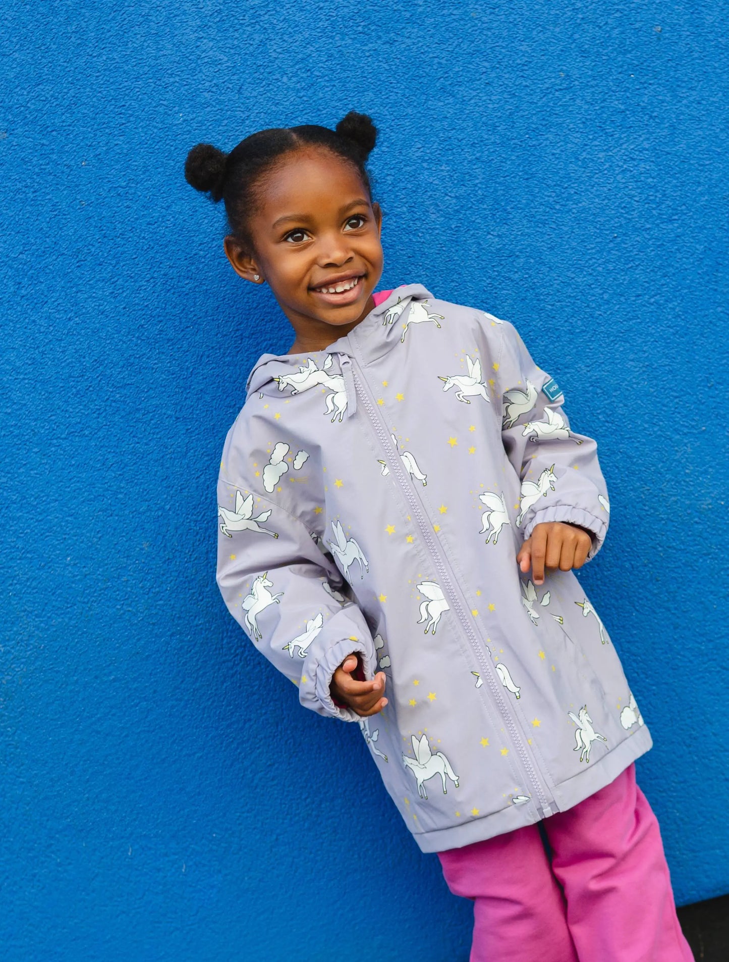 Purple Unicorn Colour Changing Raincoat Hollyandbeauu