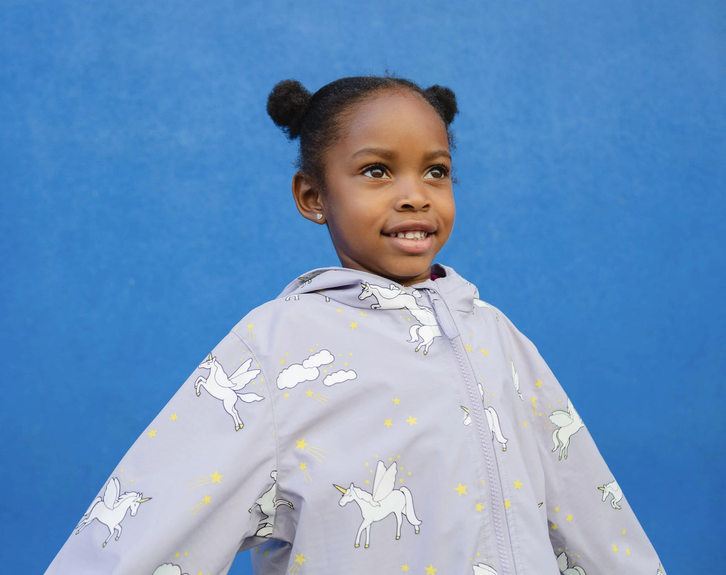 Purple Unicorn Colour Changing Raincoat Hollyandbeauu