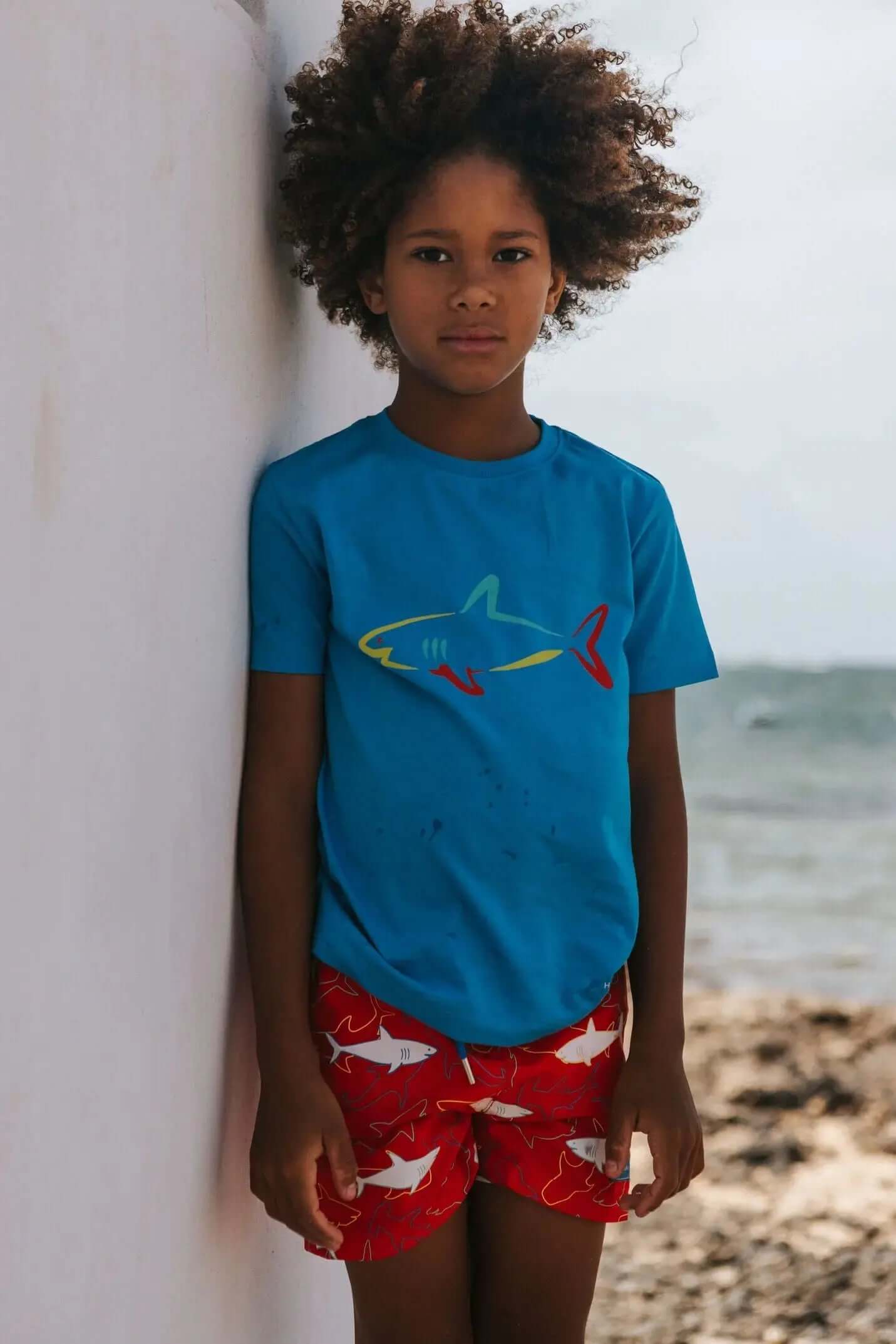 Organic Cotton Shark T-Shirt Hollyandbeauu