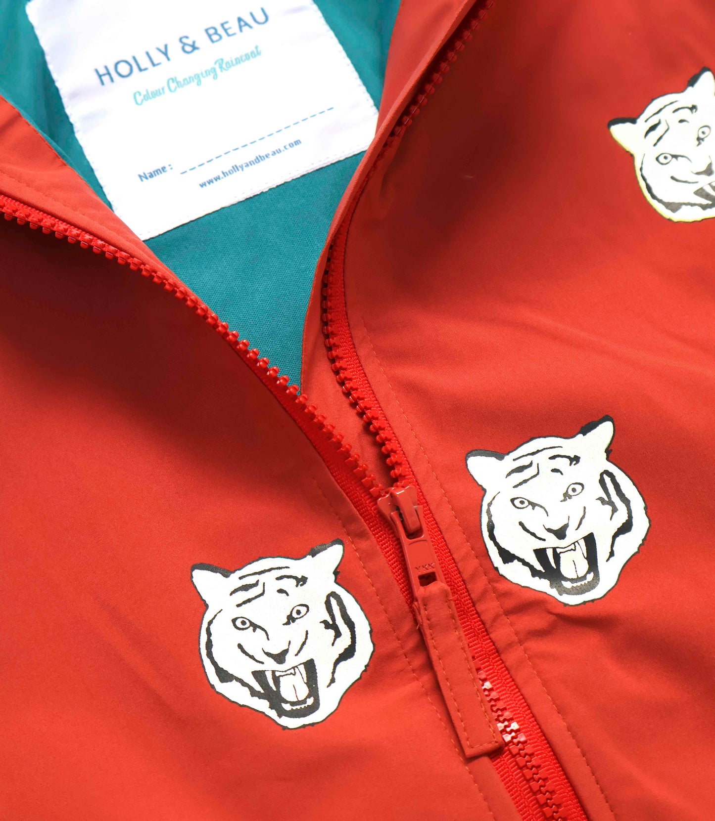 Tiger Colour Changing Raincoat Hollyandbeauu