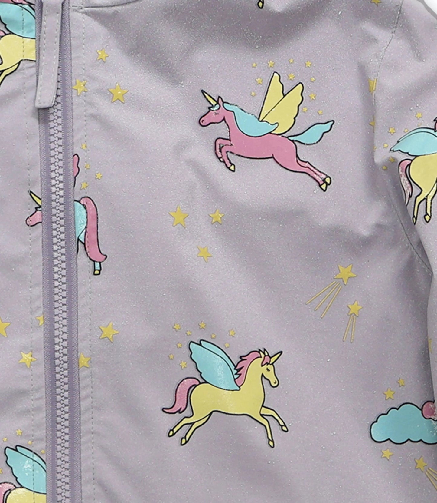 Purple Unicorn Colour Changing Raincoat Hollyandbeauu