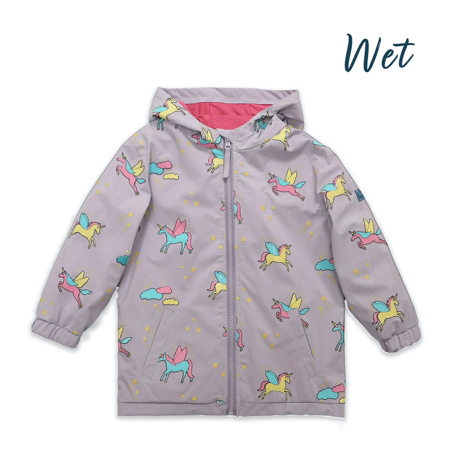 Unicorn Colour Changing Raincoat Hollyandbeauu