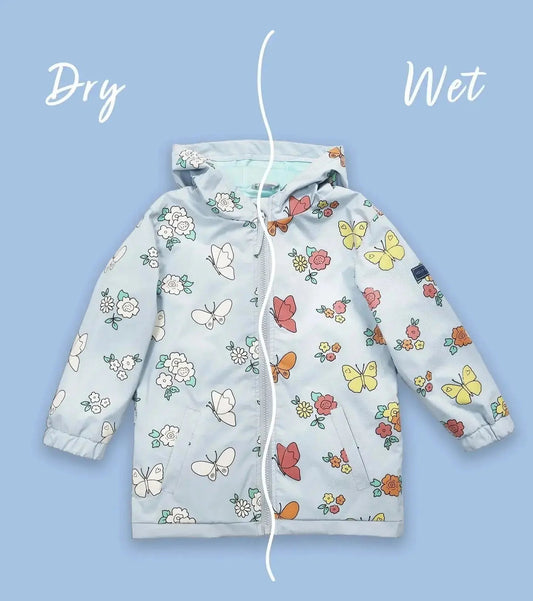 Butterfly Flower Colour Changing Raincoat uk.hollyandbeau.com