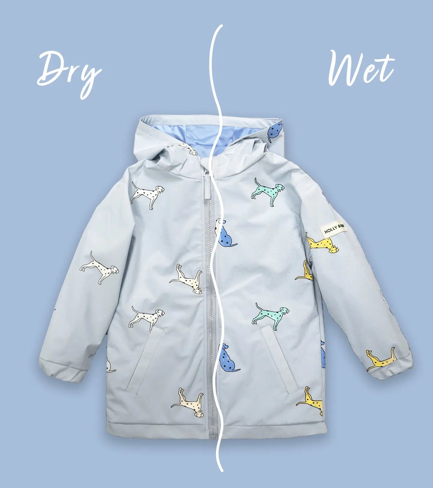 Dalmatian Colour Changing Raincoat Hollyandbeauu