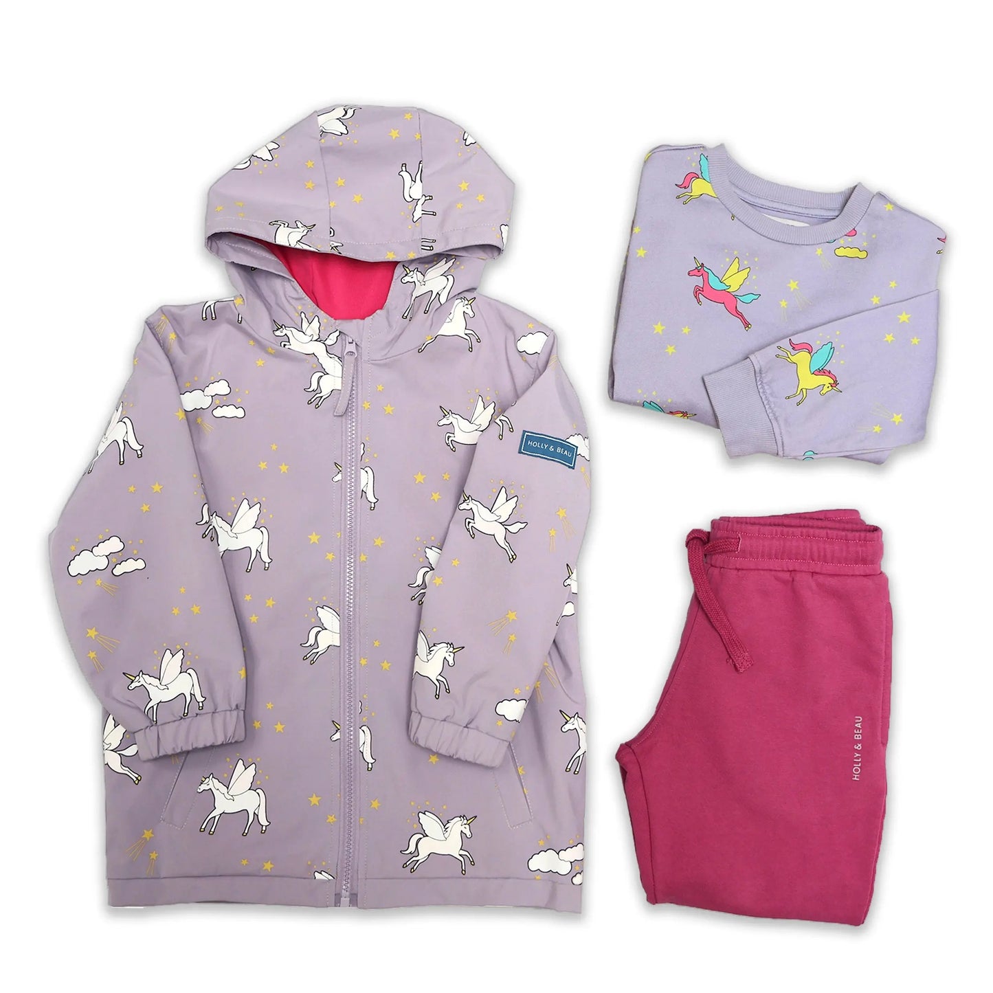 Dark Pink Unicorn Adventure Bundle uk.hollyandbeau.com
