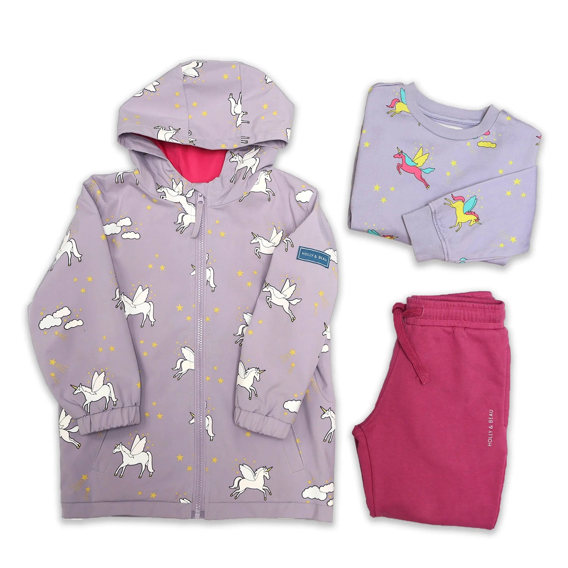 Dark Pink Unicorn Adventure Bundle uk.hollyandbeau.com
