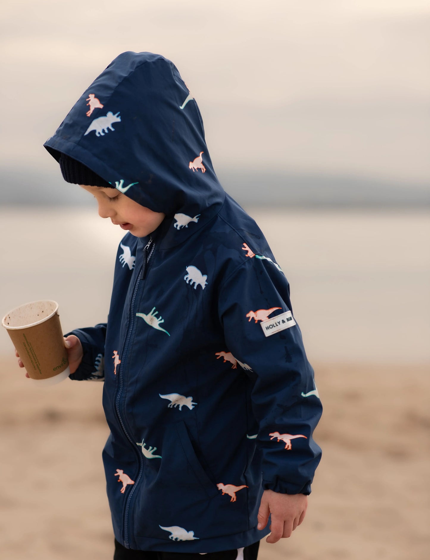 Dinosaur Colour Changing Raincoat Hollyandbeauu