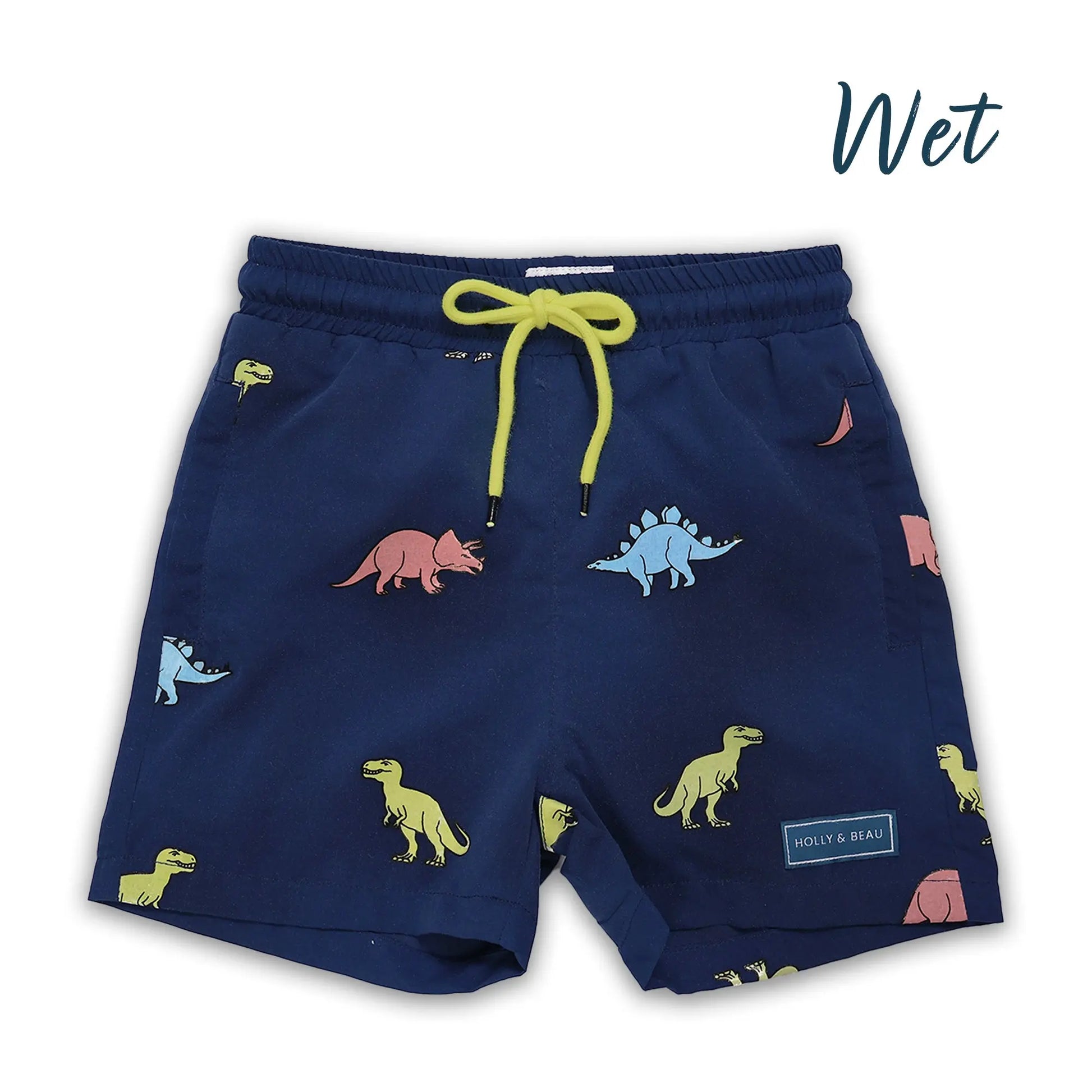 Dinosaur Colour Changing Swim Shorts Hollyandbeauu