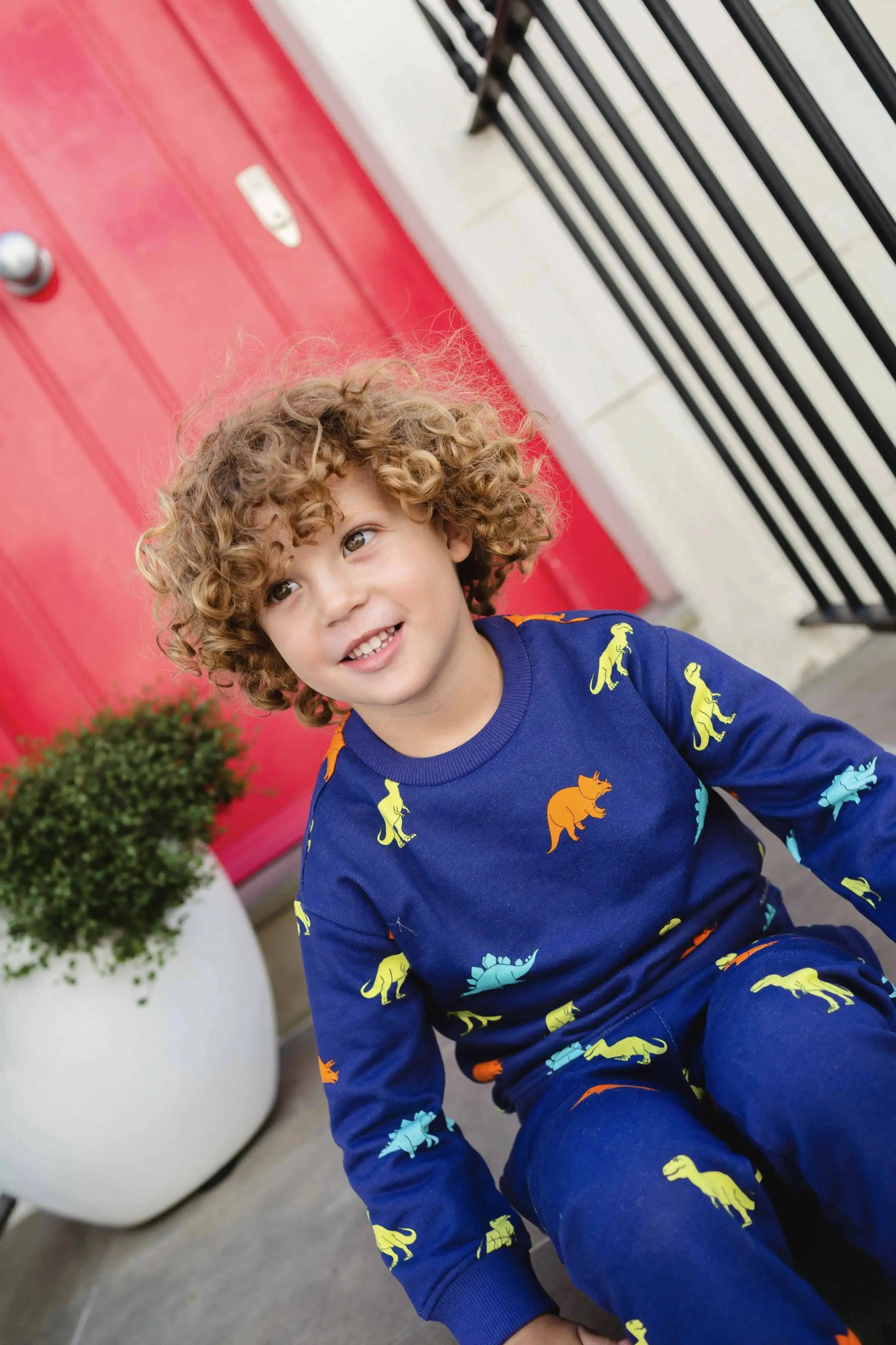 Dinosaur Sweat Set uk.hollyandbeau.com