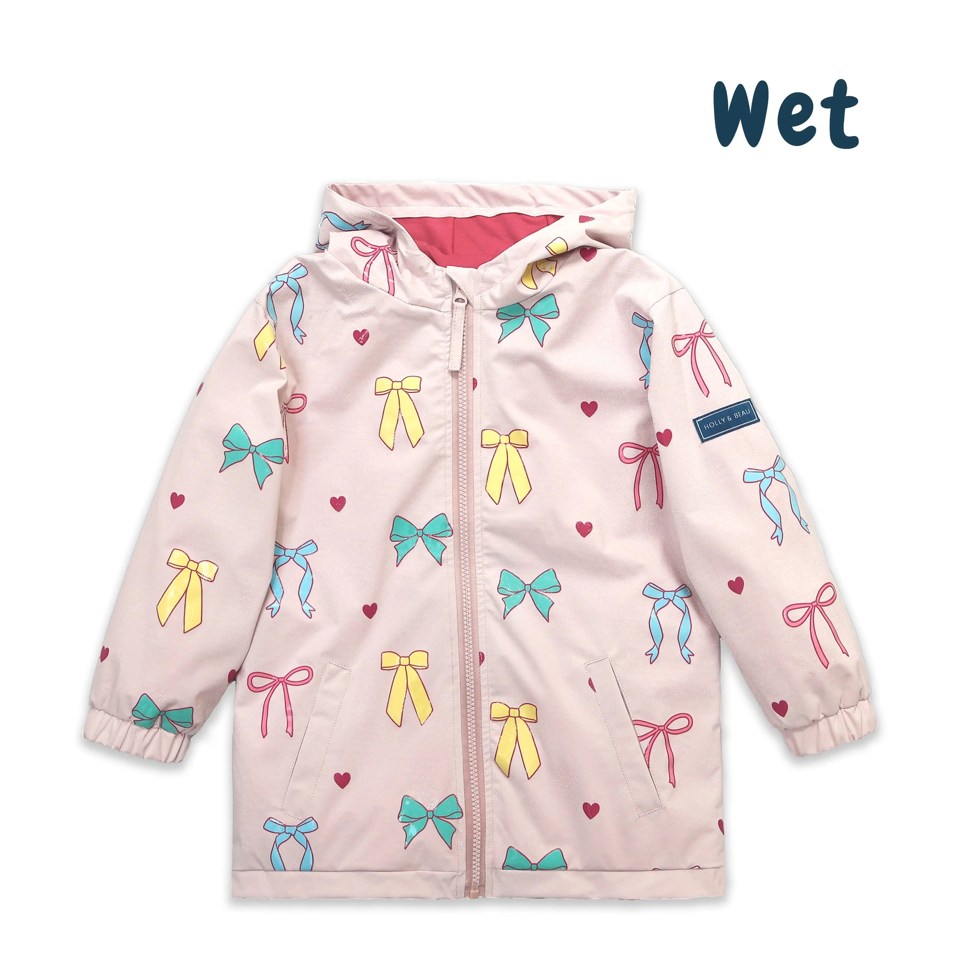 Hearts & Bows Colour Changing Raincoat Hollyandbeauu