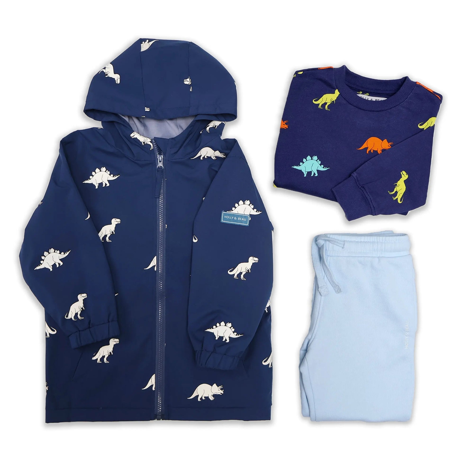 Light Blue Dinosaur Adventure Bundle uk.hollyandbeau.com