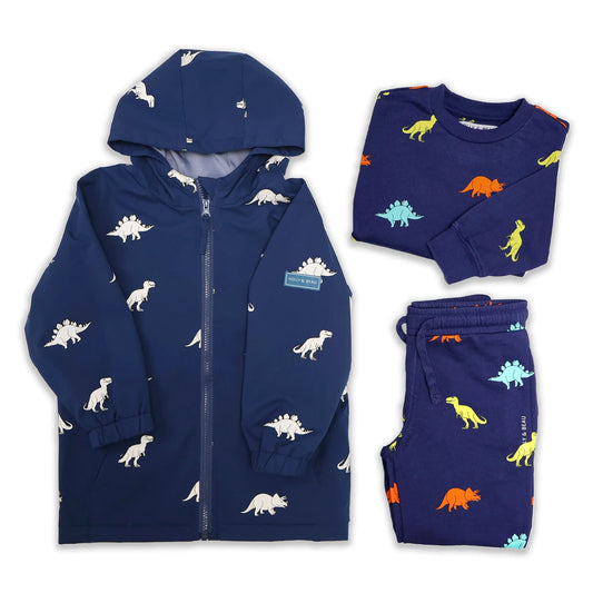 Navy Dinosaur Adventure Bundle uk.hollyandbeau.com
