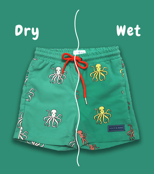 Octopus Colour Changing Swim Shorts