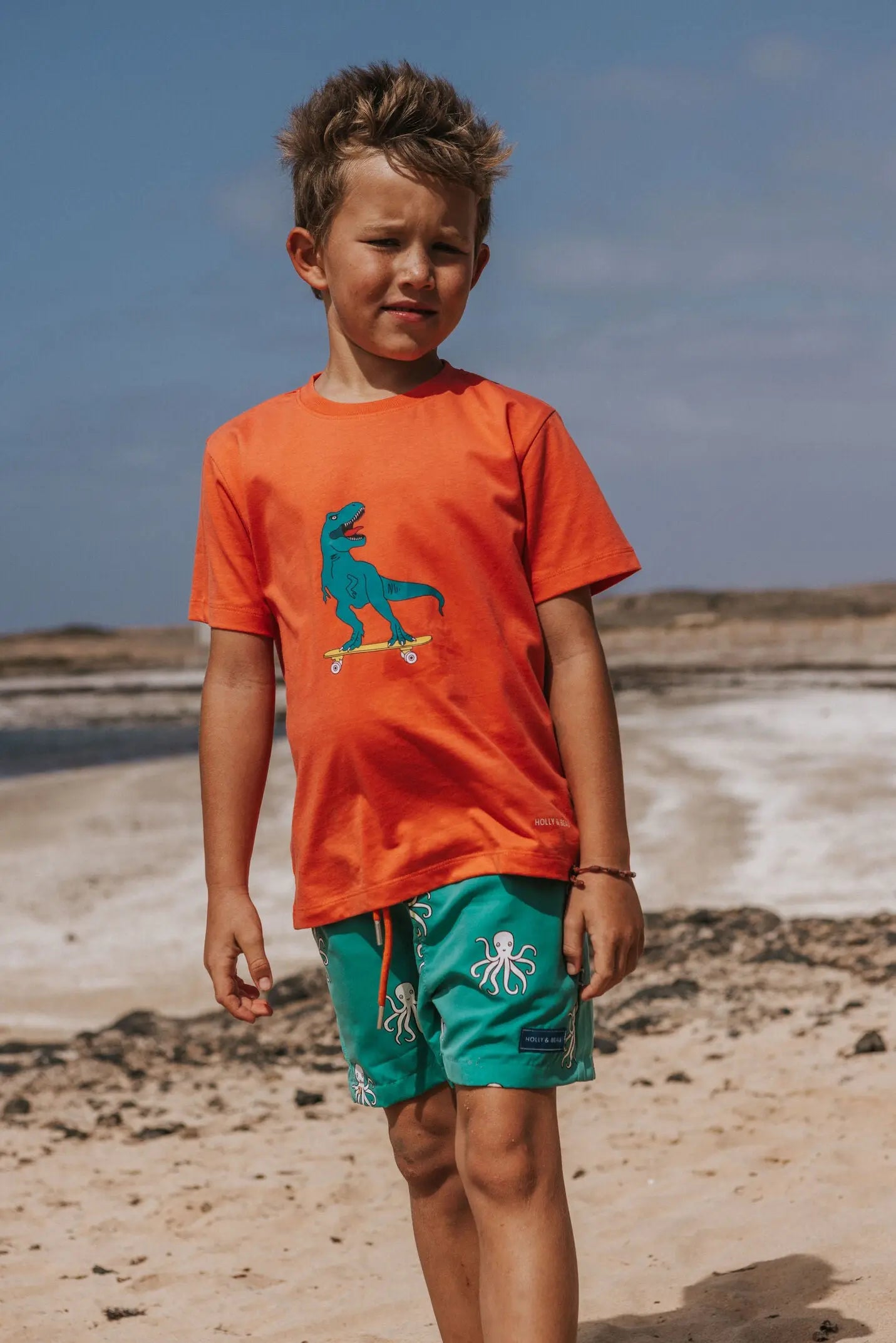 Organic Cotton Dinosaur T-shirt Hollyandbeauu