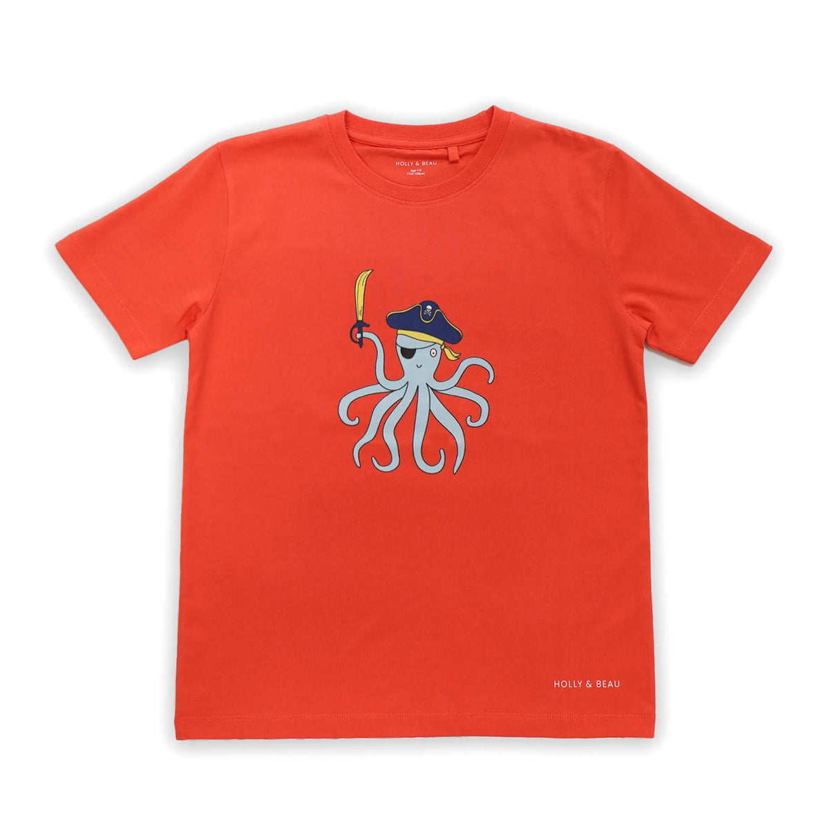 Pirate Octopus Burnt T Shirt