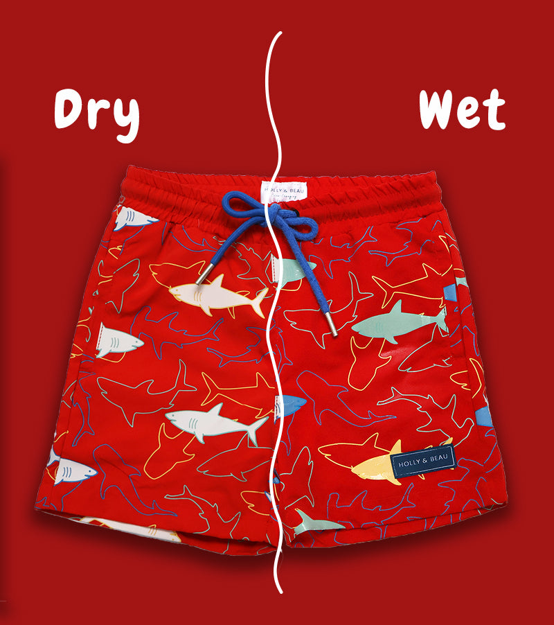 Sharks Changing Swim Shorts