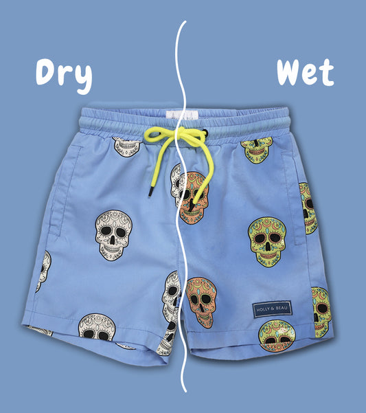 Skulls Colour Changing Swim Shorts