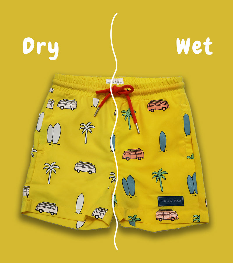 Surfboard Colour Changing Swim Shorts