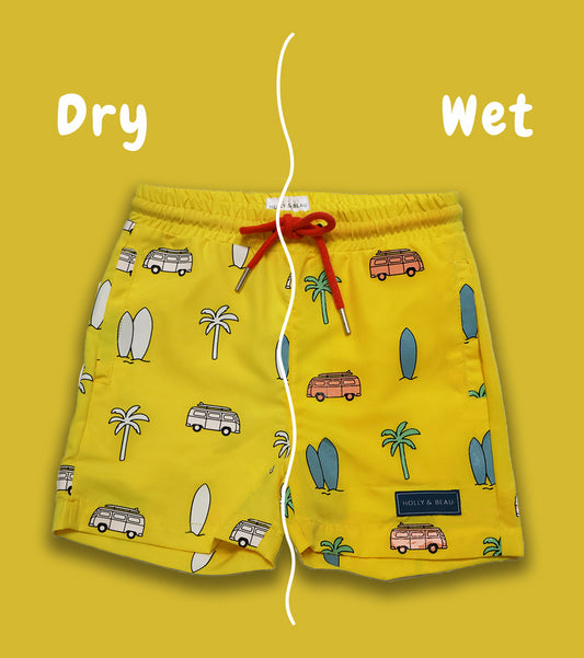 Surfboard Colour Changing Swim Shorts