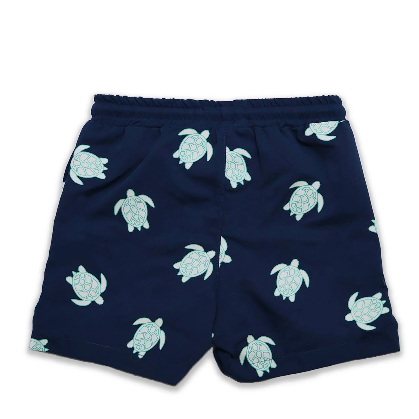 Turtle design back view colour changing boys swim shorts by Holly and Beau