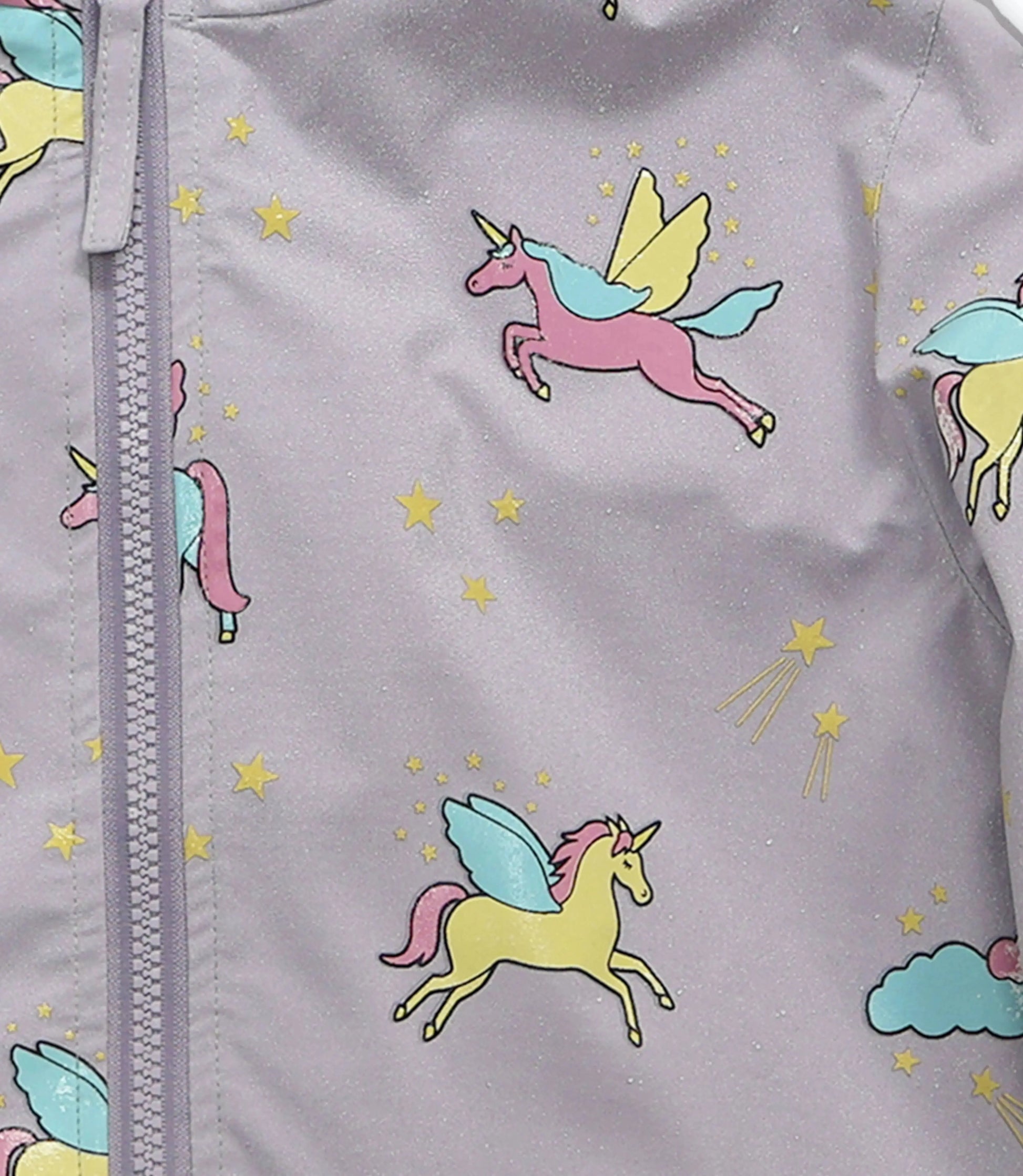 Purple Unicorn Colour Changing Raincoat Hollyandbeauu