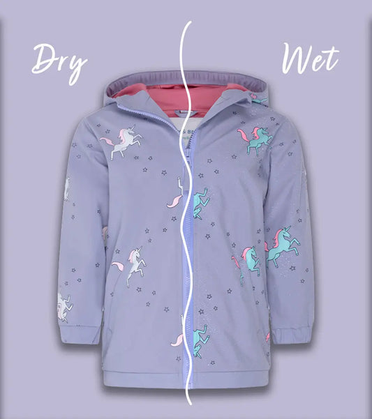 Unicorn Colour Changing Raincoat Hollyandbeauu