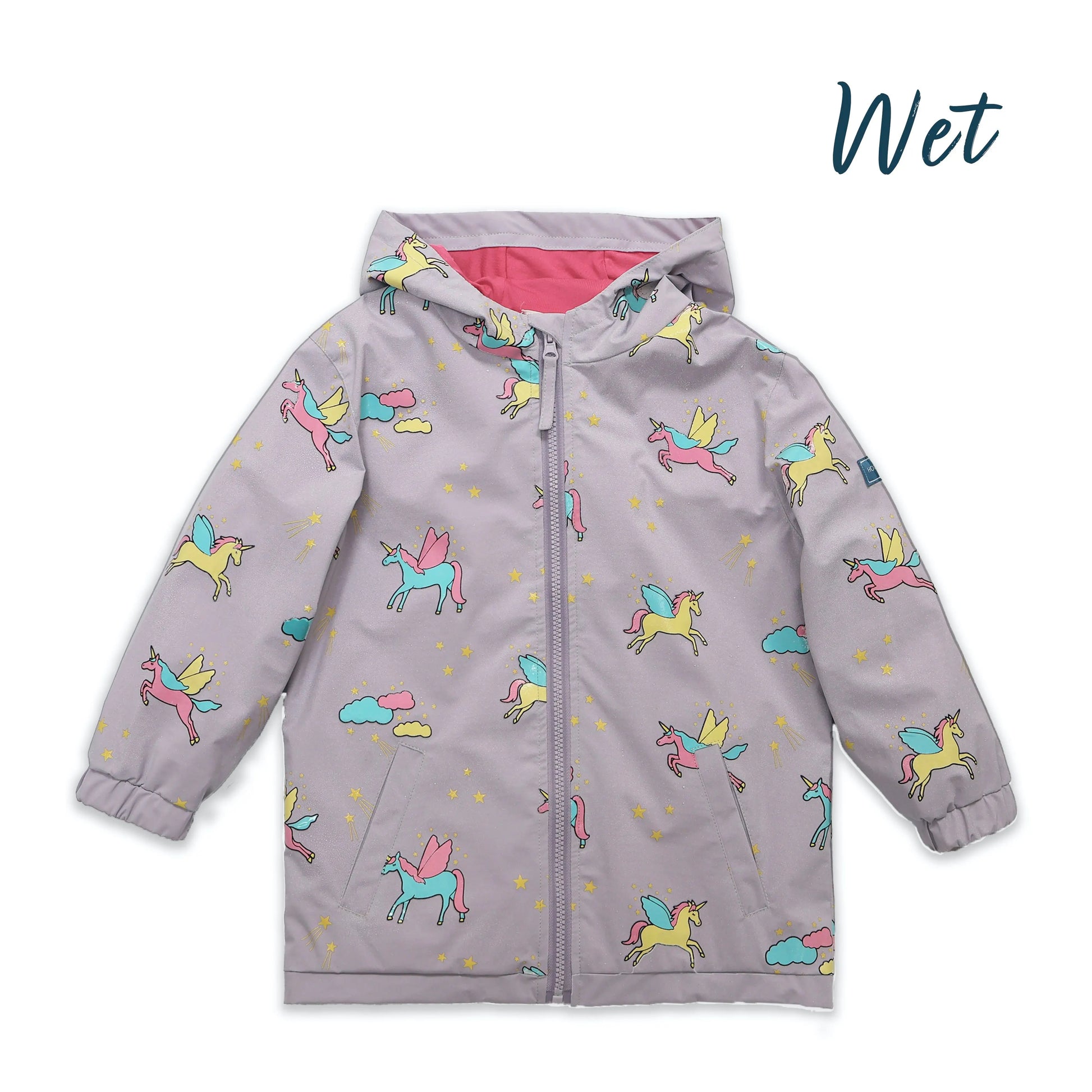 Unicorn Colour Changing Raincoat Hollyandbeauu