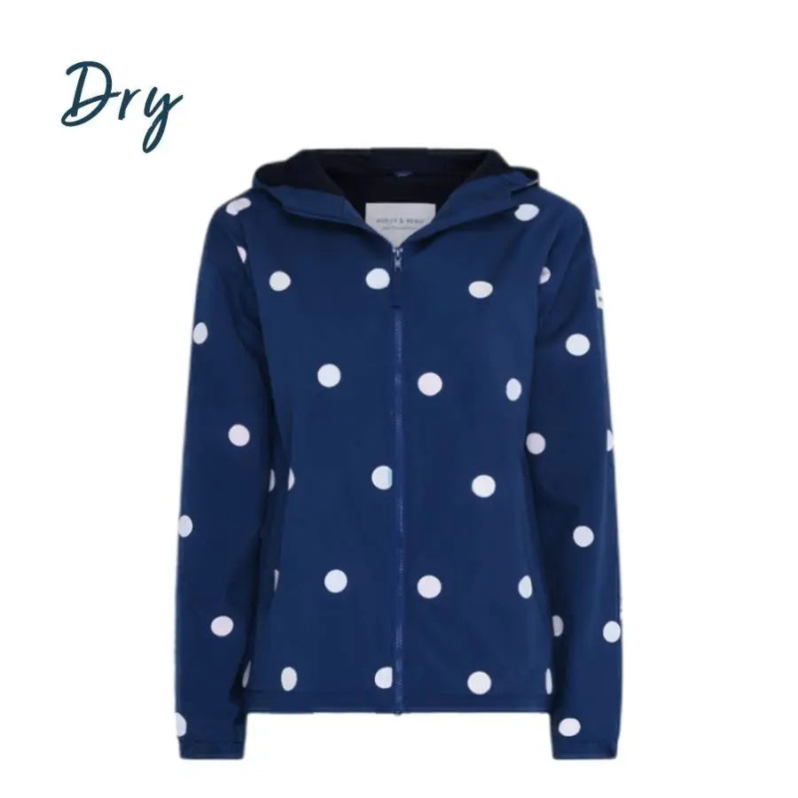 Women's Polka Dot Colour Changing Raincoat Hollyandbeauu