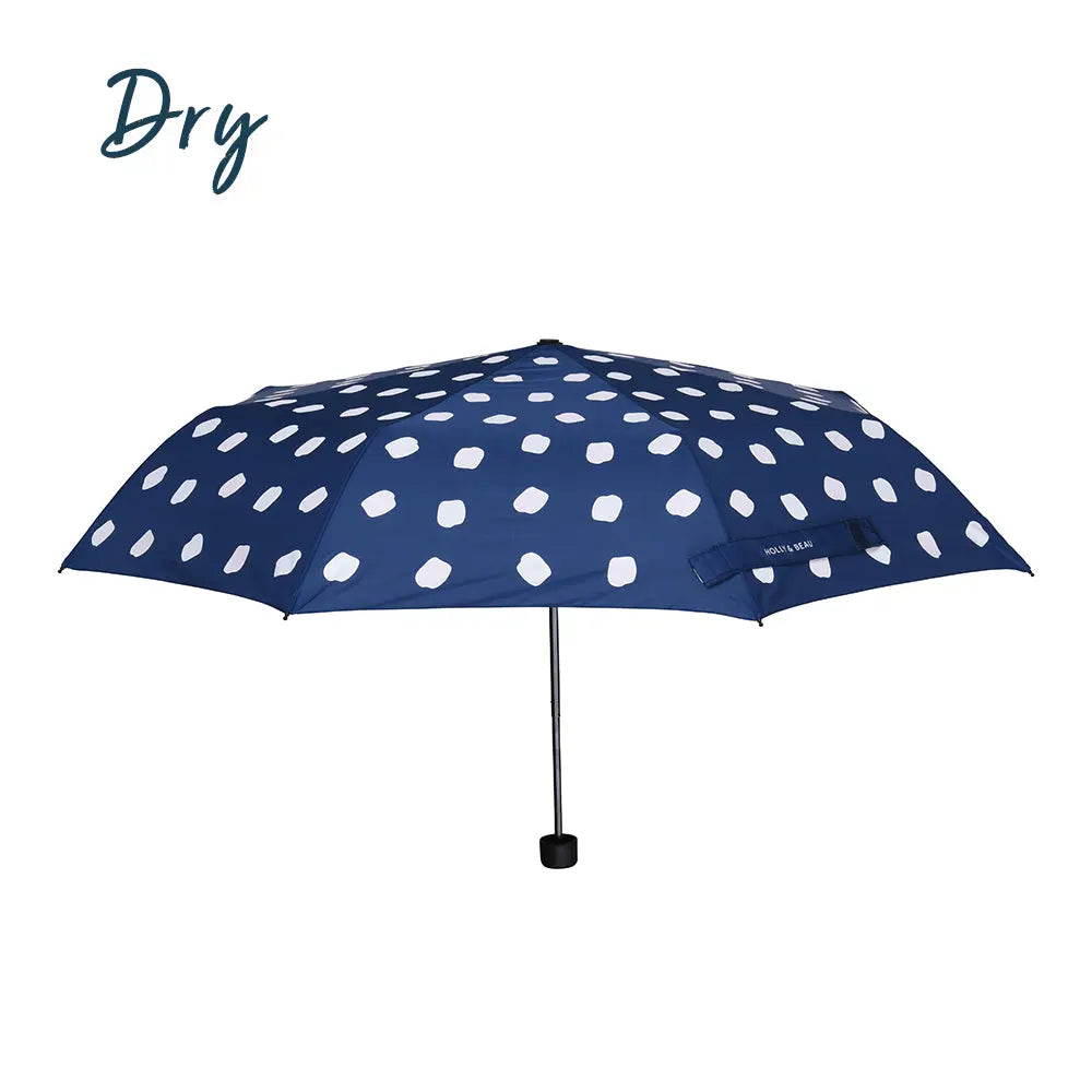 Women's Polka Dot Colour Changing Umbrella Hollyandbeauu