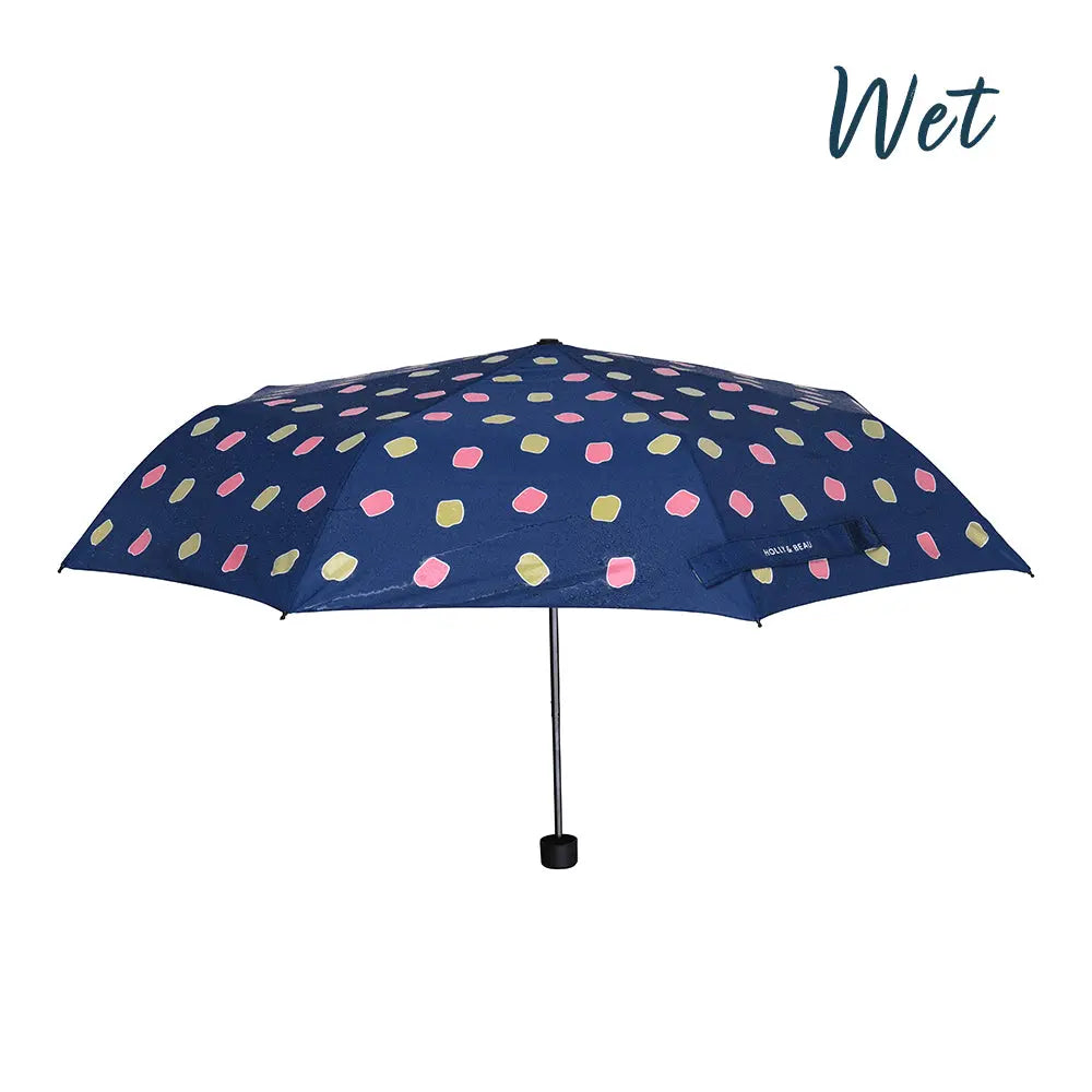 Women's Polka Dot Colour Changing Umbrella Hollyandbeauu